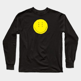 Six-Eyed Smiley Face, Medium Long Sleeve T-Shirt